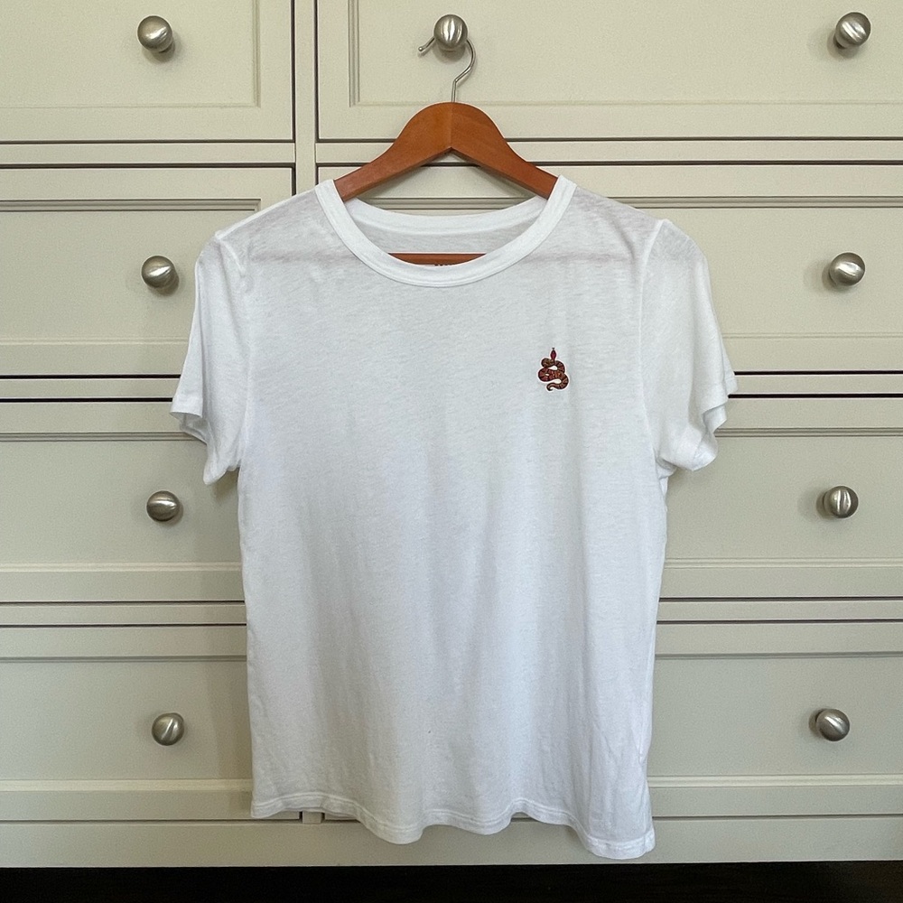 Aritzia White Short Sleeve Tee